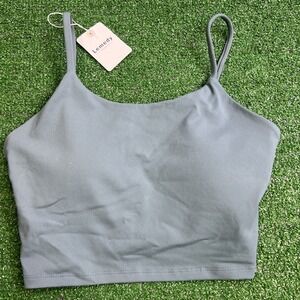 Lemedy Women Padded Sports Bra Tank‎ Blue Green Size Large NWT
